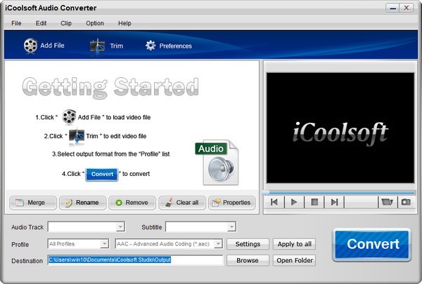 iCoolsoft Audio Converter(Ƶʽת)