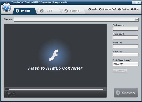 ThunderSoft Flash to HTML5 Converter