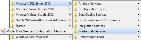 Microsoft SQL Server 2012 Master Data Service