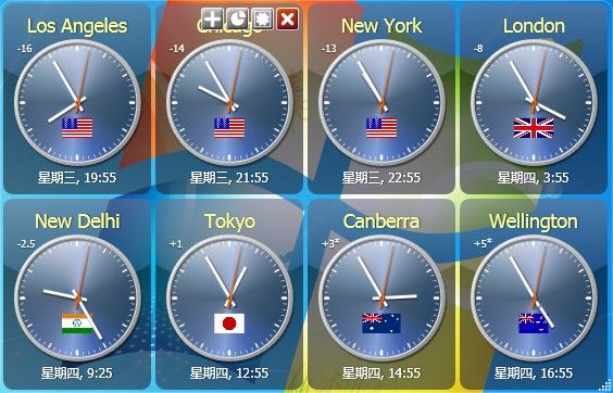 sharp world clock