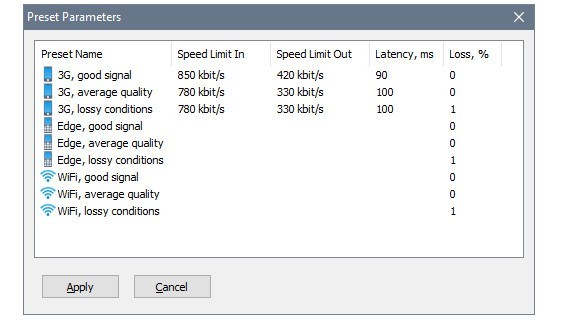 SoftPerfect Connection Emulator