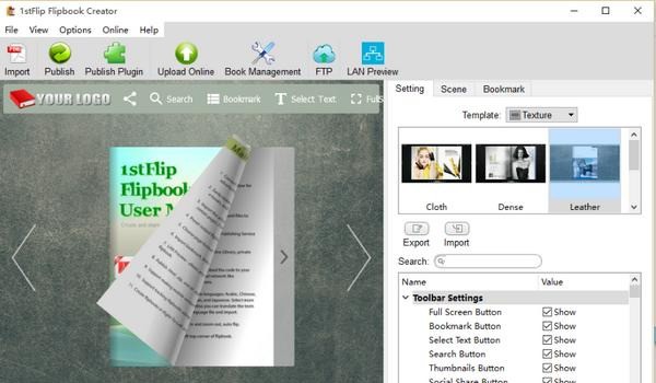 1stFlip FlipBook Creator电子书制作工具