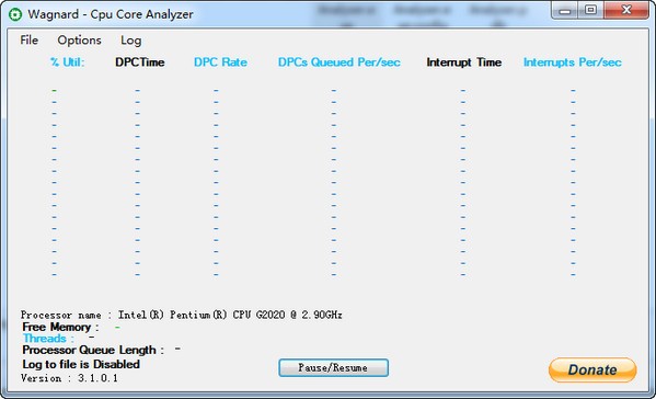 CPU Core Analyser