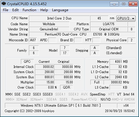 CrystalCPUID(CPU/ϢⳬƵ)