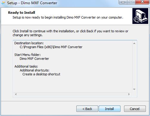 Dimo MXF Converter