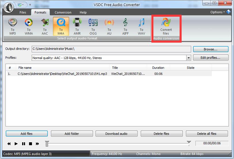 VSDC Free Audio Converter