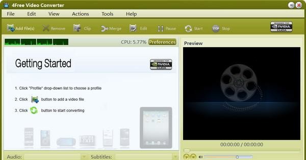 4Free Video Converter视频转换工具下载