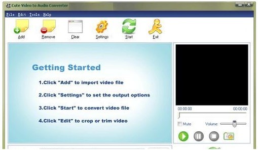 【Cute Video to Audio Converter】Cute Video to Audio Converter音频转换工具 4.8.0.16