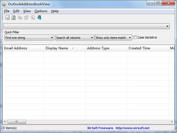 OutlookAddressBookView 2.43 download the last version for windows