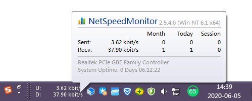 NetSpeedMonitor64λ
