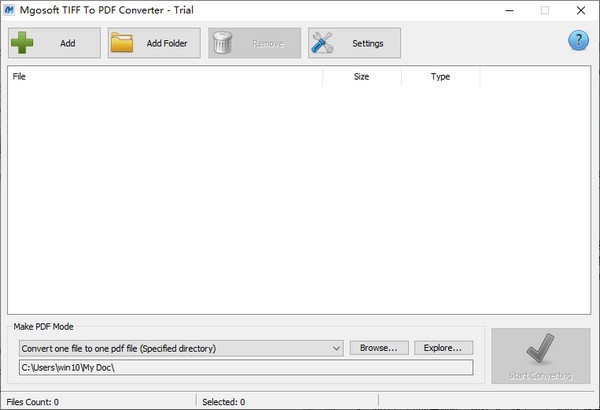 Mgosoft TIFF To PDF Converter(TIFF转PDF工具)