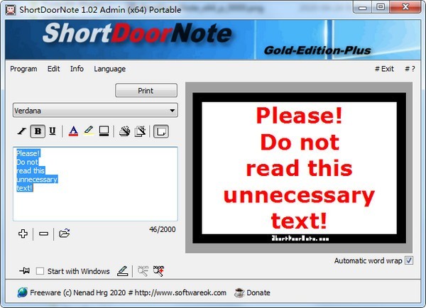 instal ShortDoorNote 3.81
