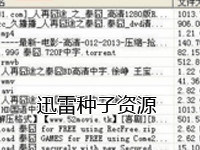迅雷種子資源