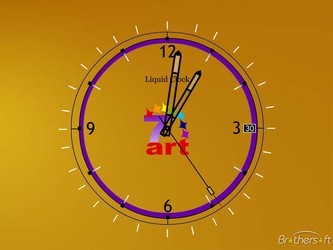 LiquidGoldClockScreenSaver
