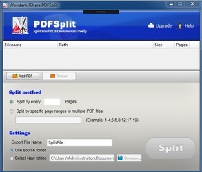 WonderfulsharePDFSplit(PDF切割器)
