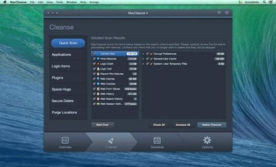 MacCleanseMac版