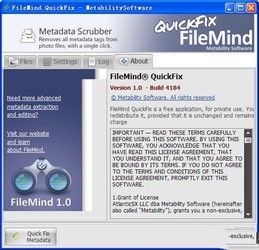 批量删除照片exif信息(FileMindQuickFix)