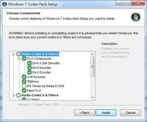 Win7多媒体解码包(Windows7CodecsPack)