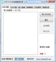 大牙TXT数据整理专家