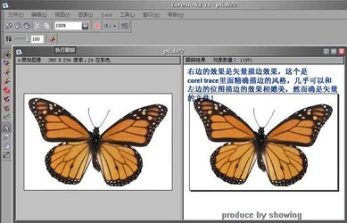 CorelTrace位图转矢量图
