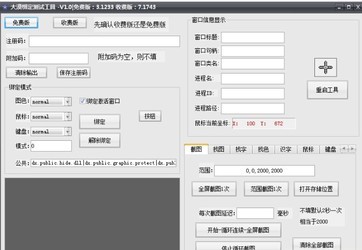 大漠后台绑定测试工具