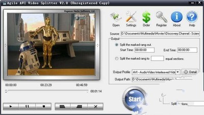 AgileAVIVideoSplitter