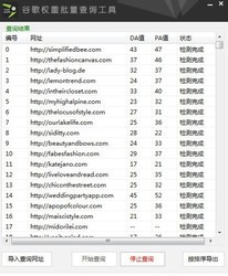 谷歌权重批量查询工具
