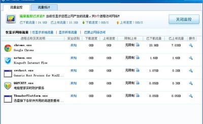 金山网络流量监控器