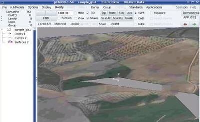  gCAD3D for Linux 2.20