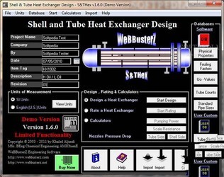  Shell and Tube Heat Exchanger Design 1.6.0