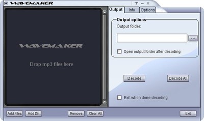  WaveMaker MP3 to WAV Converter 2.3