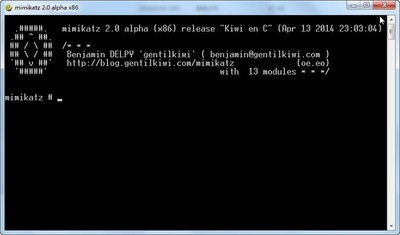 系统密码获取神器(mimikatz)