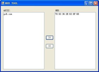 ASCII和HEX互转工具(HEXTOOL)
