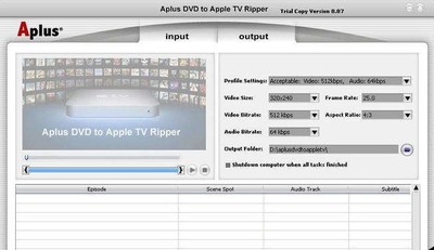 AplusDVDtoAppleTVMP4Ripper13.04