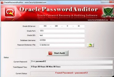 OraclePasswordAuditor