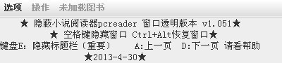 隐蔽小说阅读器(pcreader)