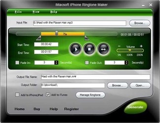 iPhone铃声制作(iMacsoftiPhoneRingtoneMaker)