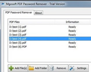  Mgosoft PDF Password Remover SDK 9.1.218