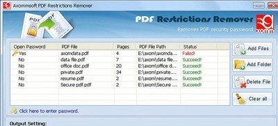 AxommsoftPDFRestrictionsRemover