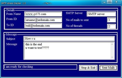 SMTPStressChecker(测试你的SMTP服务器)