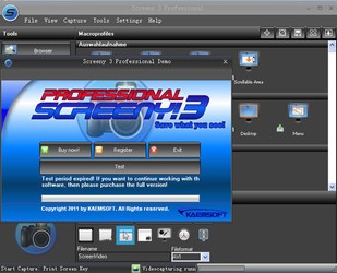 桌面截图和录像工具(Screeny3Professional)