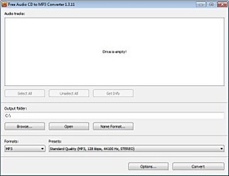CD音频到MP3转换器