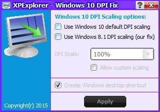 Win10字体模糊修复工具(Windows10DPIFIX)