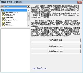 屏幕录像专家lxe播放器 2015