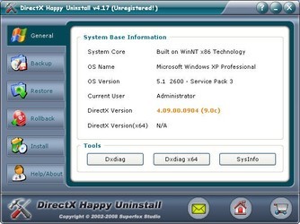 DirectX的卸载工具