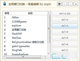 全局窗口切换工具